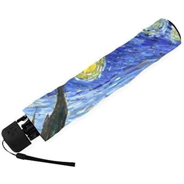 Stjärnhimmel av Vincent Van Gogh, hopfällbart regnskydd/parasoll/solskydd