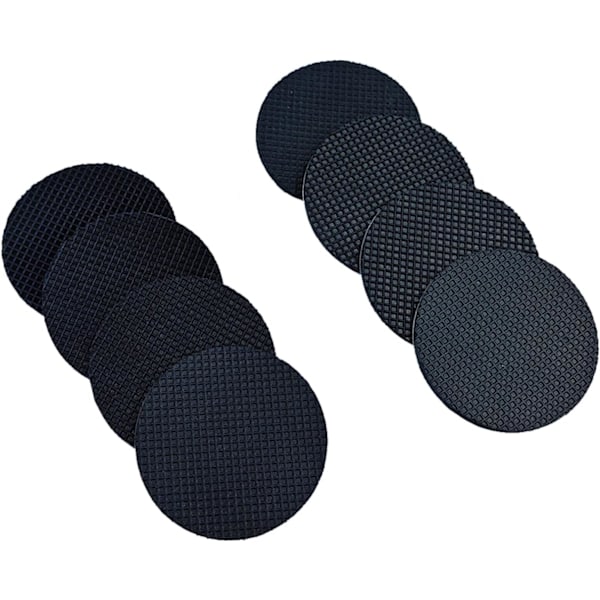 8 st Gummimöbelkuddar, Halkskydd, Golvskydd, 40 mm, Runda Gummikuddar, Självhäftande för Möbelben, Stolsben