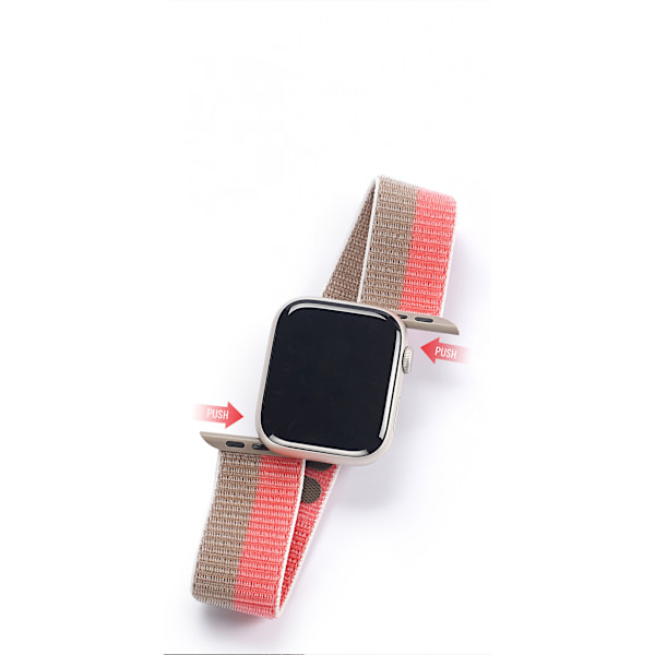Sport Nylon Armband för Apple Watch 42/44/45mm, Stretchig Loop Vävda Flätad Mjuk Rem för iWatch Serie 8 7 6 5 4 3 2 1 SE