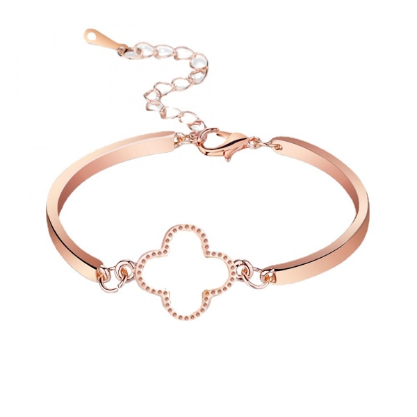 Smyckeset med fyrklöver, lyckobringande fyrklöverhalsband, armband eller örhängen för kvinnor, flickor, bröllopsfestgåva