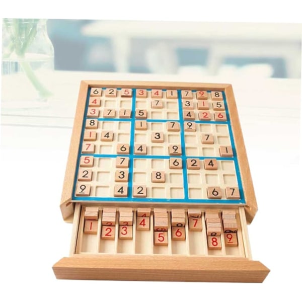 Træbræt Puslespil Bog Tal Ternet Zone Sudoku Bræt Skrivebord Blok Puslespil Tal Placering Træ Puslespil Børn Træ Puslespil Spillebræt Spil