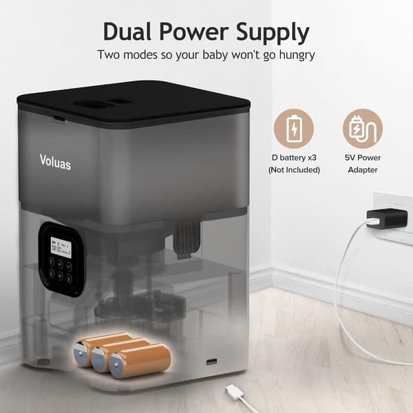 Automatiska kattmatare - Torrfoderdispenser med timer, torkmedelspåse, programmerbar portionskontroll 4 måltider per dag, 10s röstinspelare Black Transparent 4L