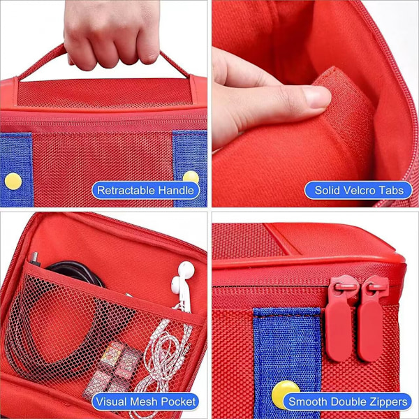 Bæreveske til Nintendo Switch OLED Travel Case, Opbevaringsbeskyttende Cover Bærepose
