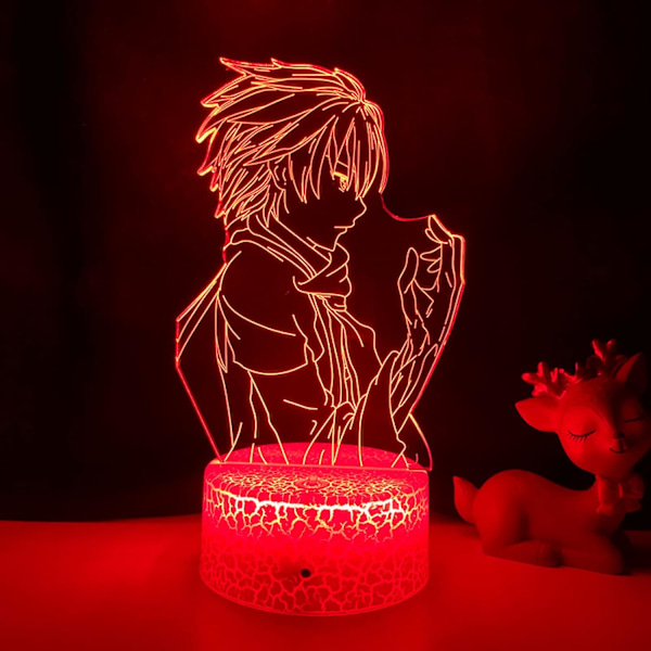 Guilty Crown 3D LED-lampa för sovrum Dekorativ nattlampa Födelsedagspresent Rum Bord LED-lampa Anime Guilty Crown