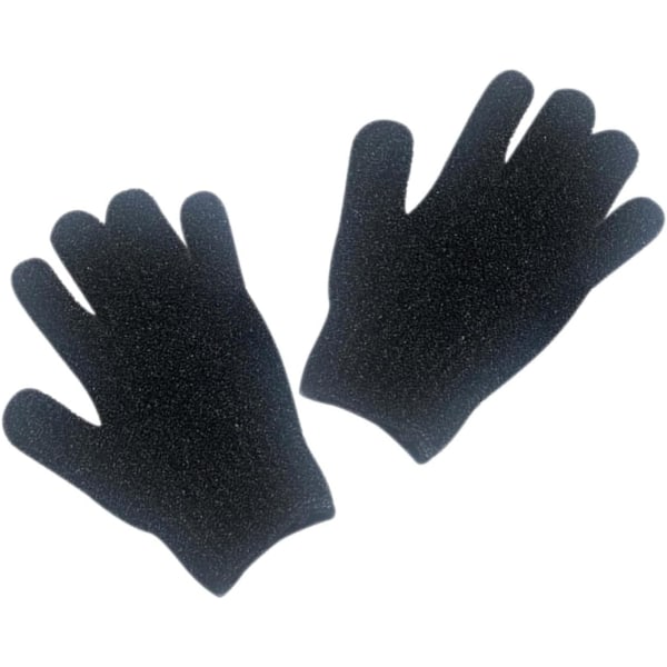 WJ 2 stycken svarta handskar Skrubbhandskar Koreanska badhandskar Skrubbhandskar Handskar för män Handexfolierande handske Kroppsskurningshandskar Handskar för män black meter