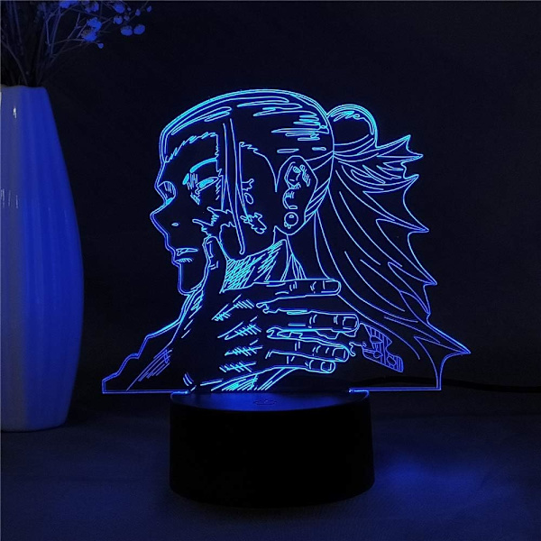 Anime Jujutsu Kaisen Todo Aoi Figur 3D LED Nattlampa Manga Figur Skrivbordslampa Sovrumsdekoration Bordlampa Heminredning Nattlampa Födelsedagspresent för K