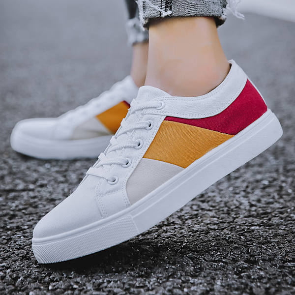 Sommarens nya herrskor Storlek Herrskor Fashionabla sneakers Herr casual skor White 42