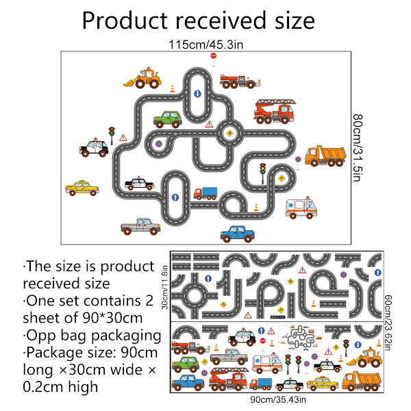 Auton tie seinätarrat Rakennuskoneet Lapset Seinätarrat Poikien huone Makuuhuone Luokkahuoneen seinäkoriste
