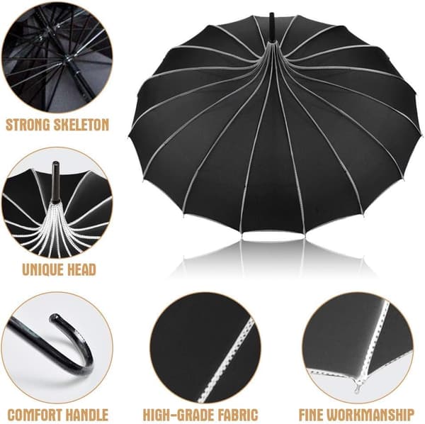 Pagoda Peak Old-fashioned Ingenuity Parasoll (svart) black