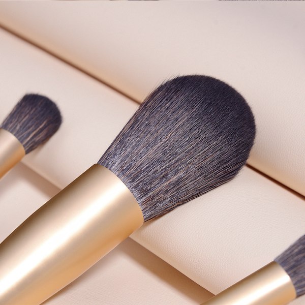 Ultra blød pudder makeup børste, til løs eller presset settingpudder og mineralfoundation, let dækning, 1 stk.