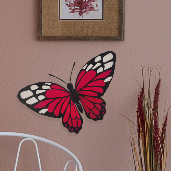 3D fjärilsväggklistermärken, avtagbar fjärilsväggdekor Klassrumsdekor DIY Man Made Dekorativa pappersväggmålningar för barnkammare, festdekor