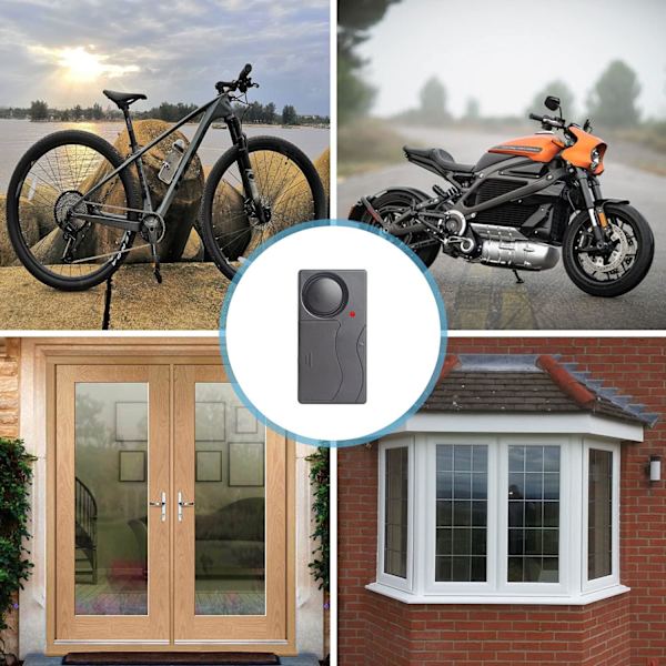 Trådlös smart fjärrkontroll med nyckelring, lång räckvidd för garageport, elektrisk grind, batterier ingår ej - Svart