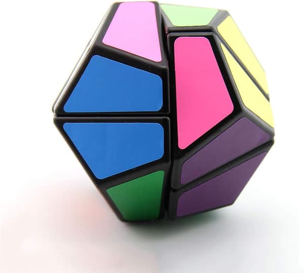 2-lagers 2x2 Megaminx Kub Sticker 2×2 Pentagonal Dodekaeder Hastighetskub Pussel Leksaker Hjärnteasers