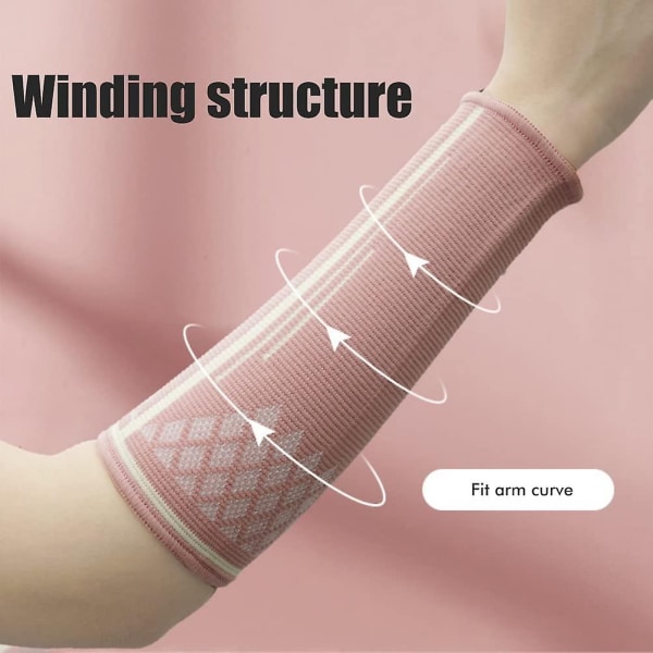 Sports Basketball Volleyball Badminton Kompression Arm Albuer Pads Arm Sleeve, Kompression Arm Varmere Underarm Guard(Sort，S)