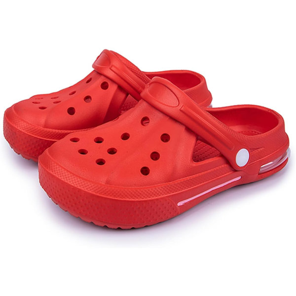 Kvinders Have Clogs Sko Casual Slippers Strand Sandaler Anti-Slip Pool Vandsko Hjemmesko Sommer Fodtøj red 9.5inch 7 Women/6 Men