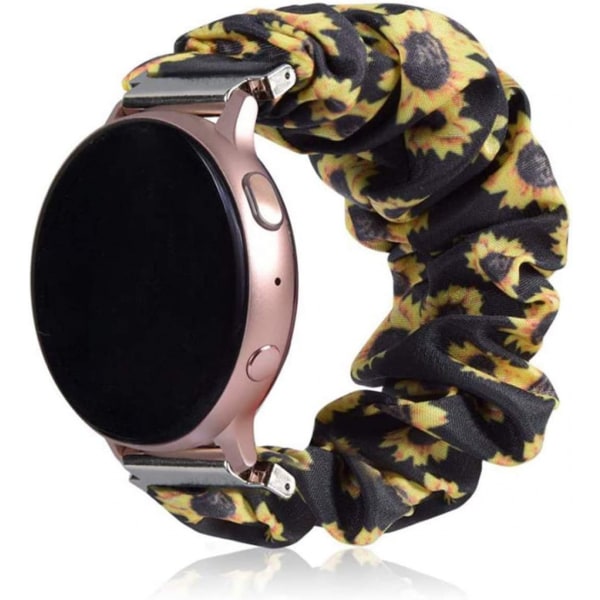 Scrunchie -rannekkeen vaihto Galaxy Watch 42mm/Gear S2 Classic/Gear Sport -älykelloille, jotka ovat yhteensopiva Samsung Galaxy Watch Active/Active kanssa