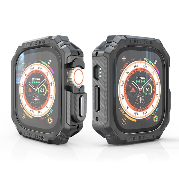 Robust etui kompatibel med Apple Watch Ultra 49mm Military All Around Hard TPU beskyttende cover etui stødsikkert bumper