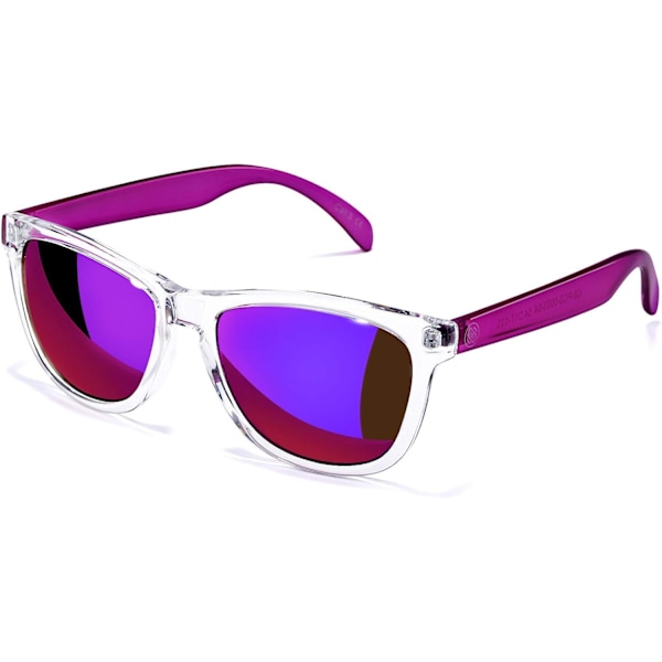 Damsolglasögon UV400 speglade linser, passar för utomhusbruk, semester, körning Purple Mirrored Lens