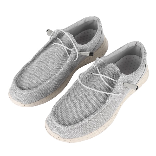 Herr Casual Skor Promenader Mode Sport Andas Lätt Mjuk Man Canvas Skor Grå 45 (275mm / 10.8in )