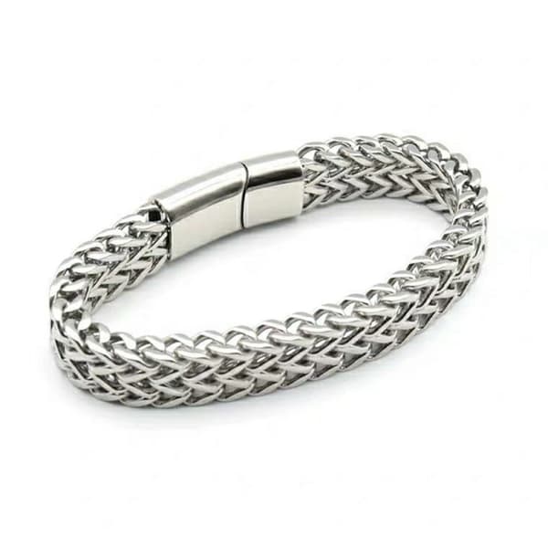 Armbånd med ledkæde i rustfrit stål til mænd
