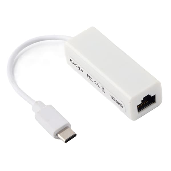 USB 3.1 Type C - RJ45 100Mbps Ethernet LAN -verkkosovitin MacBook USB-C -kannettavalle