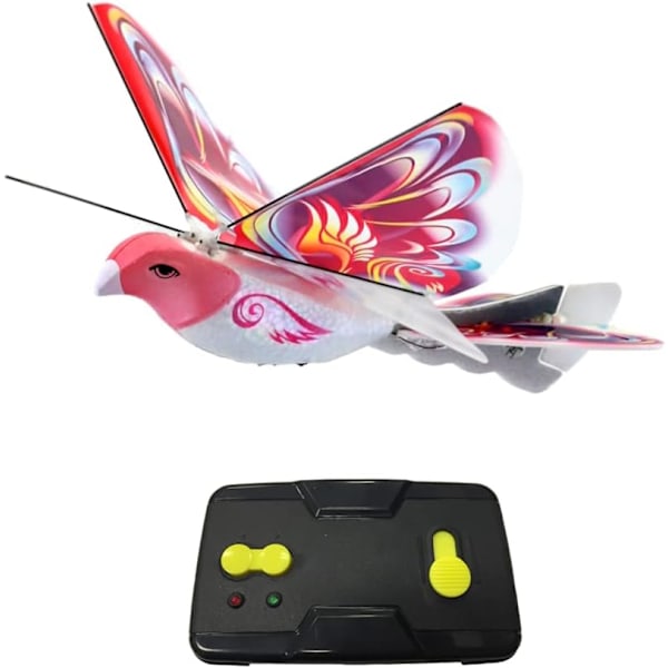 eBird Rosa Fjäril - Flygande RC-Fågel Drone Leksak för Barn. Inomhus/Utomhus Fjärrstyrd Bionisk Fladdrande Vingar Fågel Helikopter. USB Laddning Pink