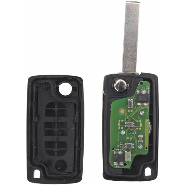 Fjärrkontroll med 3 knappar och CE0523-nyckel för programmering till Citroen C1 C2 C3 C4 C5 C6 C8 Xsara Picasso Peugeot 207 208 307 308 407 807 L