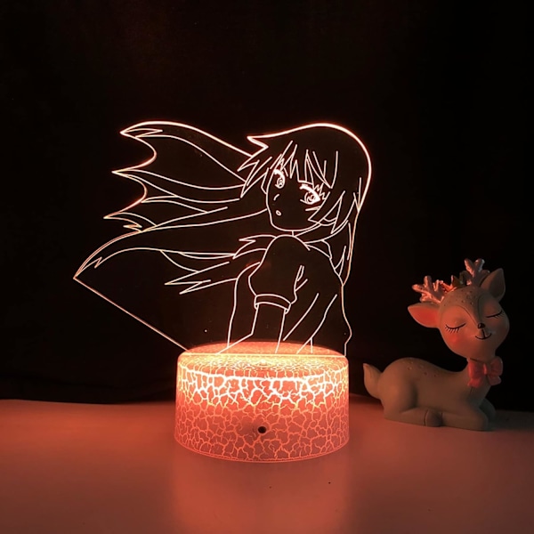 Anime LED-lys Bakemonogatari for soverom dekor nattlys Manga barnebursdagsgave rom Anime 3D lampe Bakemonogatari