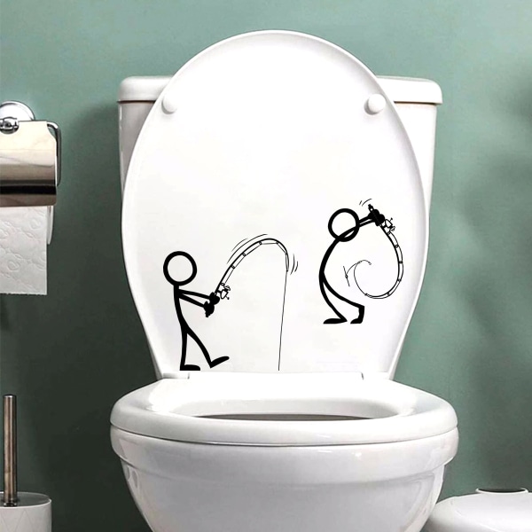 Kylpyhuoneen wc-tarratarra - tikkukalastus - hauska ja hauska kodin sisustus