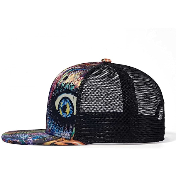AVEKI Mesh Trucker Hats, Outdoor Snapback Dad Hat, Hip Hop Män Kvinnor Justerbara Basebollkepsar