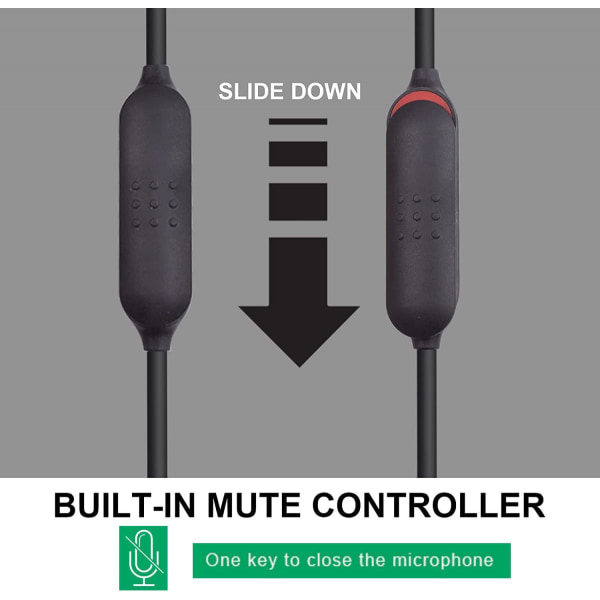 Aftagelig mikrofon til Bose QuietComfort 35 II(QC35 II) & Quiet Comfort 35(QC35) hovedtelefoner, Boom Gaming Mikrofon med Mute Switch til