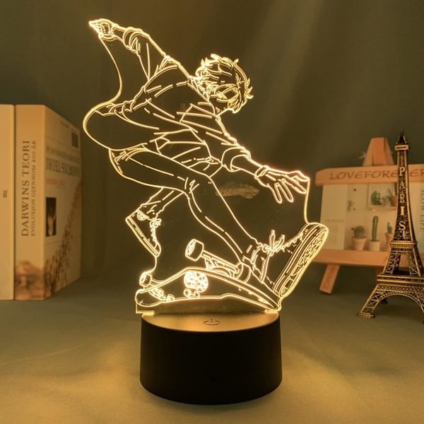 3D LED-yövalolamppu Anime SK8 The Infinity Langa makuuhuoneen sisustukseen, lapsille syntymäpäivälahjaksi, pöytälamppu, Manga SK8 The Infinity