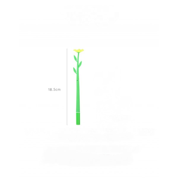 Nyhed Blomster Penne Sæt 0,5 mm Sort Græs Blad Kuglepen Gel Blæk Pen Skole Børn Studerende Gave(3PCS)