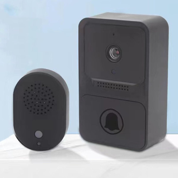 Videodörrklocka, 1080P 2.4G dörrklocka, 2-vägskommunikation, rörelsedetektering, nattseende huvud till tå videodörrklocka säkerhetskamera