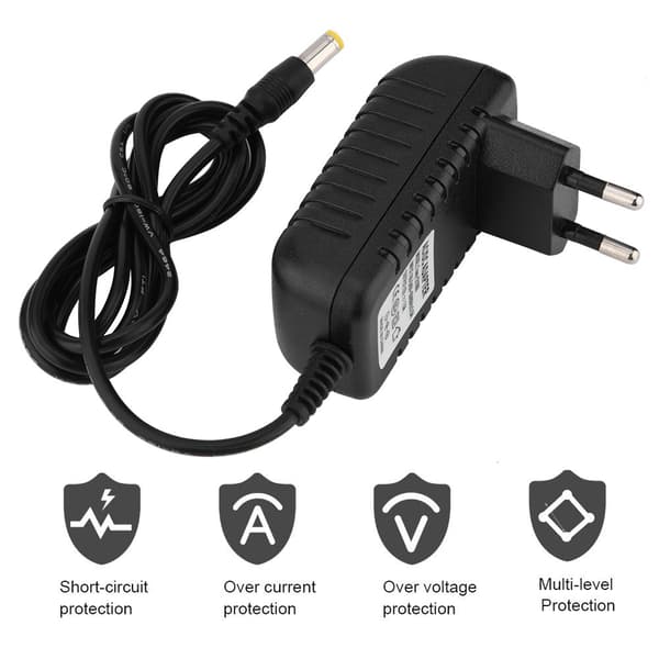 till 12V 1A strömförsörjningsadapter Stabil överföring AC DC-adapter för digital -