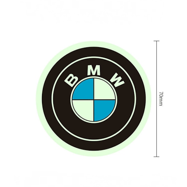 Bilstøttelysende billogo, brændstoftankdæksel, maskinhoveddæksel lysende klistermærke - Chevrolet (diameter 7cm)/2 pakker