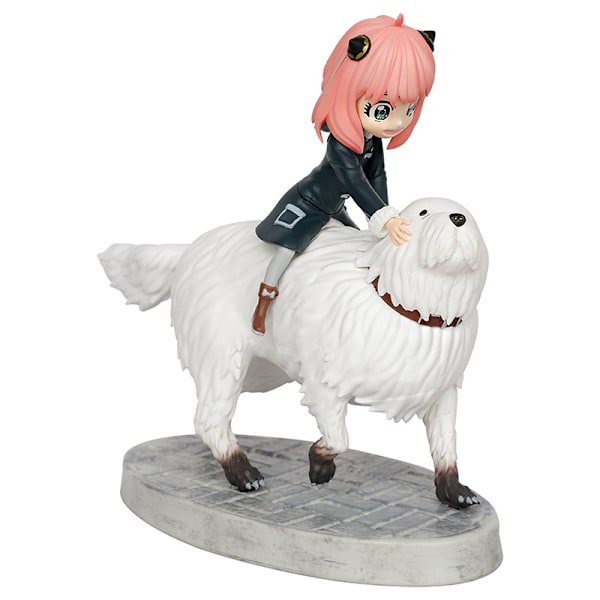 Anime Spy x Family Anya & Bond Anya Ride Dog Hånd Ornament Model