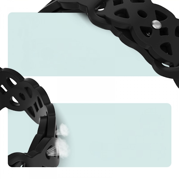 2 stk. blonderem i silikon kompatibel med Apple Watch 38/40/41mm hullet iWatch sportsarmbånd for iWatch Series 8 SE 7 6 5 4 3 2 1