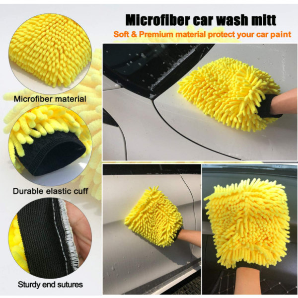 11 st Bilrengöringsborste Set Dirt Dust Clean Borstar för bil Interiör Exteriör Läder Luftventiler Rengör