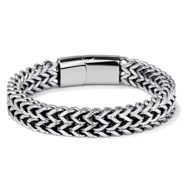 Armbånd med ledkæde i rustfrit stål til mænd