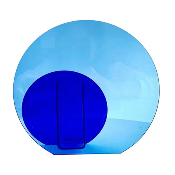 Neon Akryl Vase - Lett å Rengjøre - Trendy Geometrisk Akryl Blomster Vase for Hjemmedekorasjon - Stor og Liten Sirkel