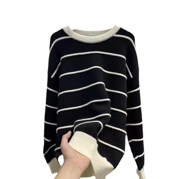 Womens Sweaters Causal Crewneck  Knit Top Pullover Sweater Loose Jumper