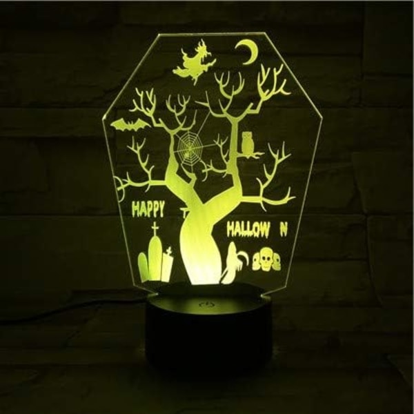 Uruzuo God Jul Juletre Nissemann 3D Illusions Nattlys Leke Snømann Lampe, Skrivebord Julelys Bursdagsdekorasjoner Gaver Fest Romdekor