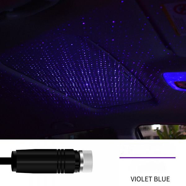 Auton projektiolampun verkko Punainen auto Täysi taivas Tähti tunnelma Lamppu USB Katto Tähti Lamppu Uudistettu Auto Sisätilojen tunnelma Lamppu