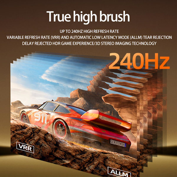 HDMI 2.1 8K 48 Gbps-kabel, 0,5 m, Ultra High Definition HDMI-videokabel, stödjer 8K60 Hz 4K120 Hz 2K240 Hz eARC HDR10+Dolby Vision