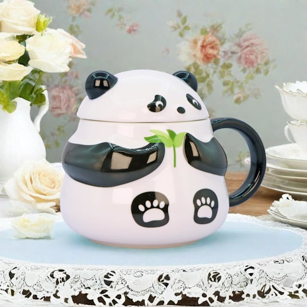 Panda Kops Cute Keramik Kaffeekrus Søde Nyhed Panda Kaffe Kops Te Kop Gave til Jul Fødselsdag