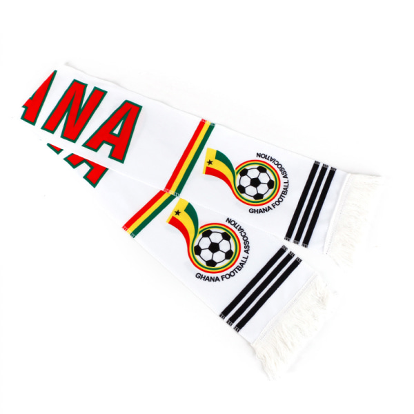 150cm/59in World Cup fotbollsmatch Scarf National Flag Bar Club Fan Present Fans World Cup Flags（Ghana）