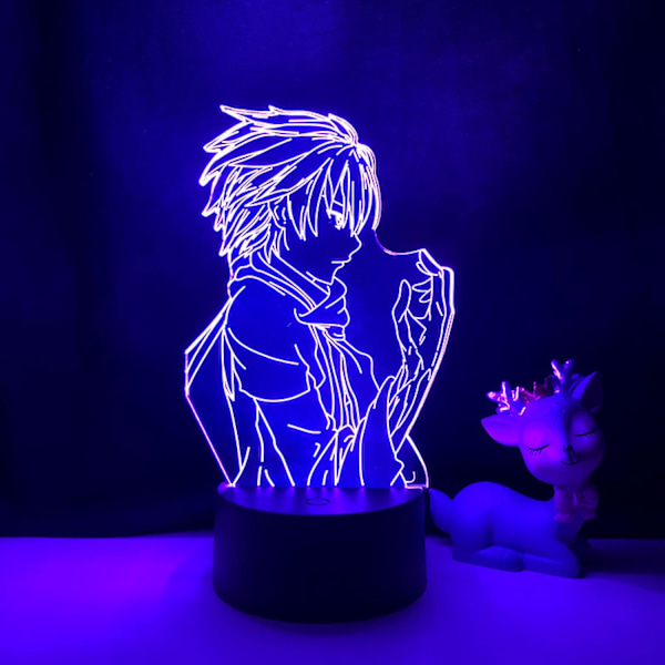 Guilty Crown 3D LED-lampe for soverom, dekorativ nattlampe, bursdagsgave, rombord, LED-lys, anime Guilty Crown
