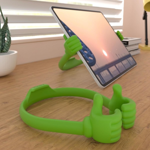 Thumbs Up 2-pakks nettbrettstativ, nettbrettstativholder for skrivebord, nettbrettstativ kompatibel med iPad-serien, Samsung Galaxy-faner Green/Green Plus