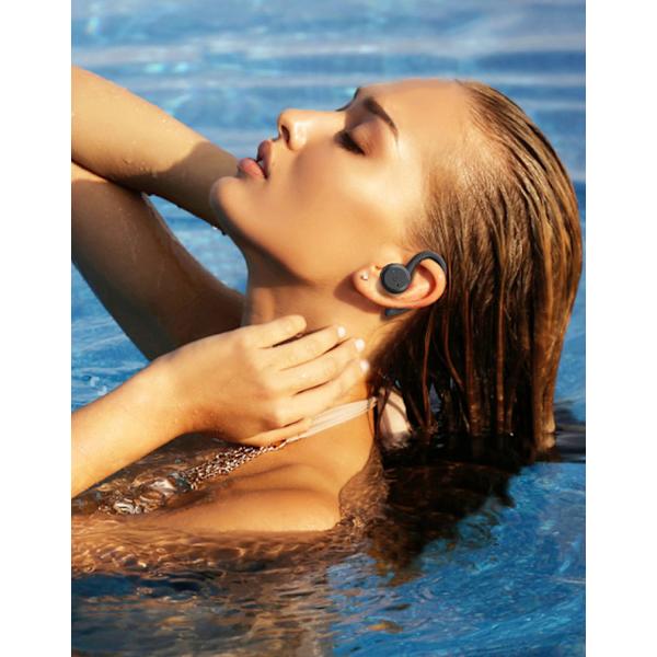 Wekity  Uinti vedenpitävät Bluetooth-kuulokkeet Dual Wear Urheilun langattomat kuulokkeet Tws Ipx7 Kuulokkeet Stereo, vihreä